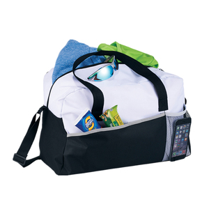 Hot Koop Grote Ritssluiting Versterkte Handgrepen Reizen 600D Polyester Waterdichte Plunjezak Met Fitness Club Logo - Product Image 4