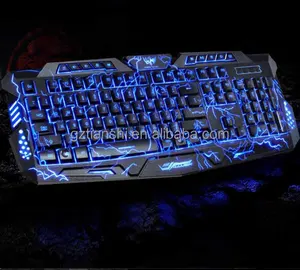 Keyboard mekanis, kelas atas tahan air multi warna backlit berkabel GRB harga pabrik untuk sale102 tombol RGB ergonomis berkabel usb