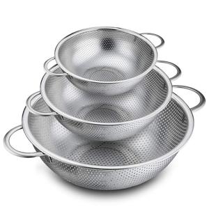 식기 세척기 안전 1/3/5 Quart 스테인레스 스틸 마이크로 천공 Colanders