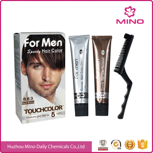 Campione gratuito di moda professionale di lunga durata salone uso domestico Private Label tinture per capelli per gli uomini veloce colore permanente crema per capelli - Product Image 3