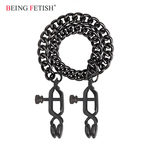 SM pezón abrazaderas con cadena <span class=keywords><strong>de</strong></span> Metal en <span class=keywords><strong>arma</strong></span> mate para <span class=keywords><strong>mujer</strong></span> juegos - Product Image 1