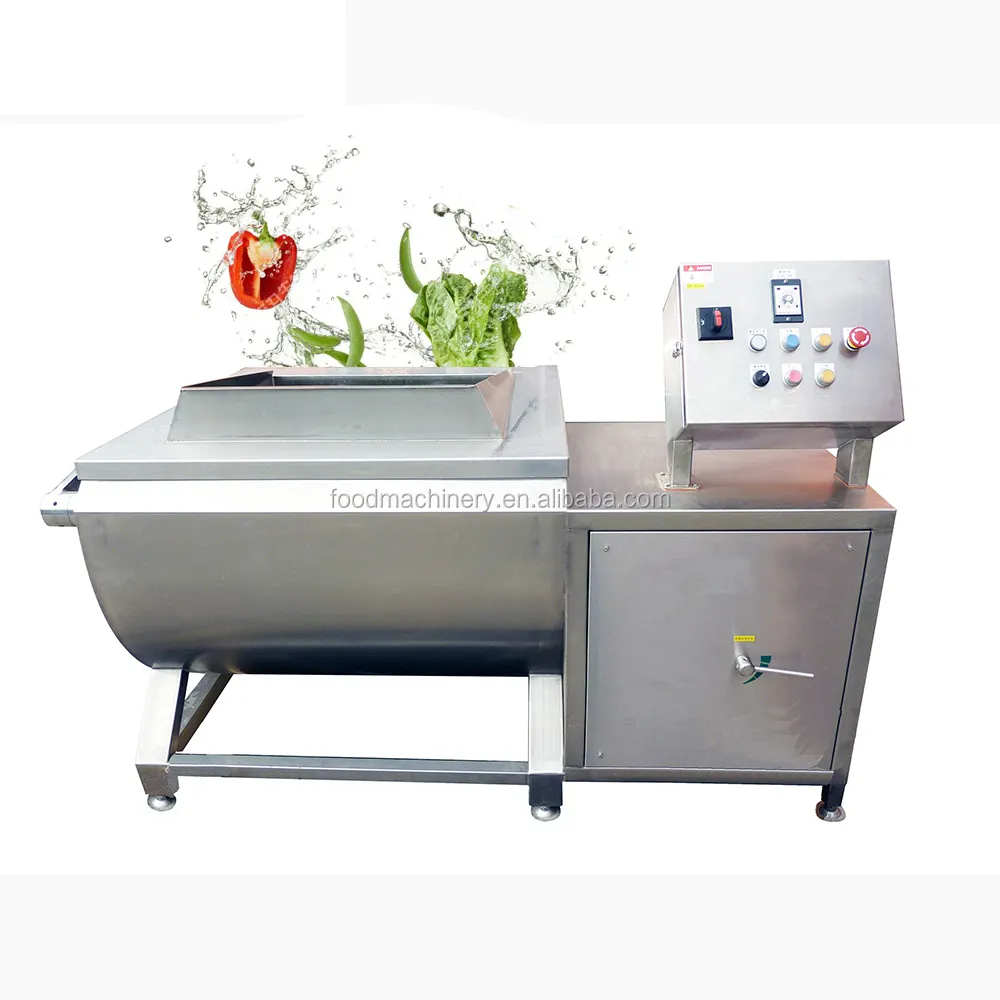 Machine à laver automatique 300-600 kg/h, lavage avec technologie de bulles d'air pour fruits et légumes, très bon prix