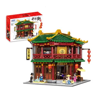 XB-01021 xingbao tradicional rua vista bloco de construção conjunto de brinquedo para venda cada