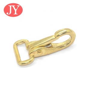 Crochet à mousqueton <span class=keywords><strong>pivotant</strong></span> durable en métal doré et laiton Style vintage Diamètre intérieur 17mm Porte-clés Fermoirs mousquetons - Product Image 2