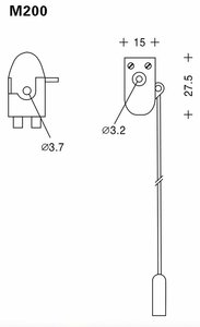 Zincir çekme kablosu duvar <span class=keywords><strong>Inline</strong></span> anahtarı ile Greenway uygun başucu lambası - Product Image 6