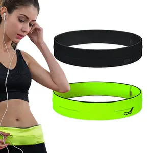 Spandex Elastic Fitness Belt Sports Waterproof Fanny Pack Running Waist Belt For Runner