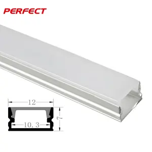 Cheap price ZL-1207 LED aluminum profile pcb width 8mm aluminium profiles for home lighting
