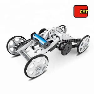 智能组装科学 4WD 电动登山者汽车玩具 diy 套件为孩子