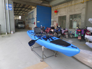 2018 China OEM mar al por mayor solo pedal pescador pesca kayak sit on top con marco de aluminio asiento y kayak Accesorios - Product Image 4
