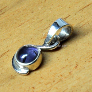 Colgante Lolite Piedra preciosa Plata de Ley 925 Hermoso diseño Colgante contemporáneo Colgante de moda para regalo, Fiesta para Unisex - Product Image 2
