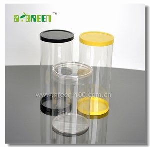 Envase cilíndrico transparente reciclable de PVC/PET para galletas, con acabado barnizado, grosor de 0.3 mm, personalizable, para exhibición de alimentos y uso en <span class=keywords><strong>sushi</strong></span>. - Product Image 5