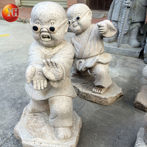 Zen Garden Bán Chạy Trang Trí Ngoài Trời Đá Hoa Cương Tự Nhiên Khắc Tượng Nhà Sư Phật Nhỏ Dễ Thương Cho Trẻ Em - Product Image 3