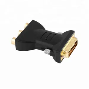 Chất lượng hàng đầu 2018 DVI-I 24 + 5 Nam để 3 RCA Nữ Thành Phần Video Adapter