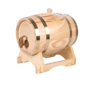 Barril de Vino de Madera de Roble Macizo con Logotipo Personalizado de 1.5l-10L para Whisky, Ron, Bourbon, <span class=keywords><strong>Tequila</strong></span>, <span class=keywords><strong>Cerveza</strong></span> - Product Image 5