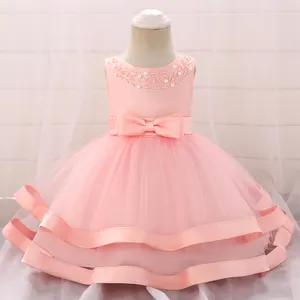 Neugeborenen Baby Kleidung Taufe Kleider Erstkommunion Geburtstag Party Tragen Puffy Hochzeit Kleid L5017XZ