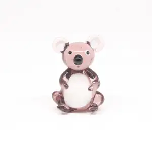 Murano glass Koala figurines for decoration