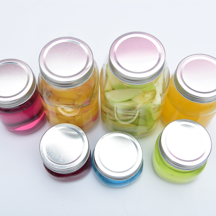 glass mason jar without handle,glass jam jars with metal lid.