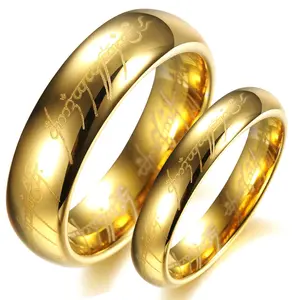 Infinity Two Tones Couples Love Heart Wedding Band Titanium Ring Jewelry