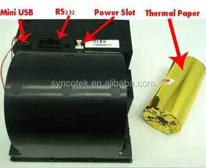 Kecil Mini Tertanam Serial RS232 RS485 USB 58mm 2 Inch Auto Cutter Printer Penerimaan Termal Micro Depan Panel Mount