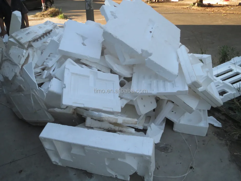 waste polystyrene compactor recycling machine for crushing and pressing EPS