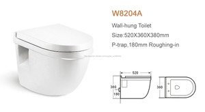 China proveedor de cerámica pared porcelana sanitaria <span class=keywords><strong>inodoro</strong></span> suspendido - Product Image 4