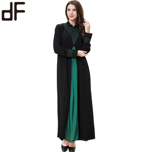 Tessuto per Abaya in Poliestere per <span class=keywords><strong>Donna</strong></span> all'Ingrosso da Jeddah, Malaysia, <span class=keywords><strong>Abbigliamento</strong></span> <span class=keywords><strong>Etnico</strong></span> Musulmano - Product Image 2