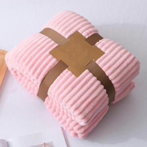 Di spessore solido tirare colore draw-down doppio strato agnello Sherpa flanella tappeto copertura ginocchio della gamba divano coperta TV coperta - Product Image 1