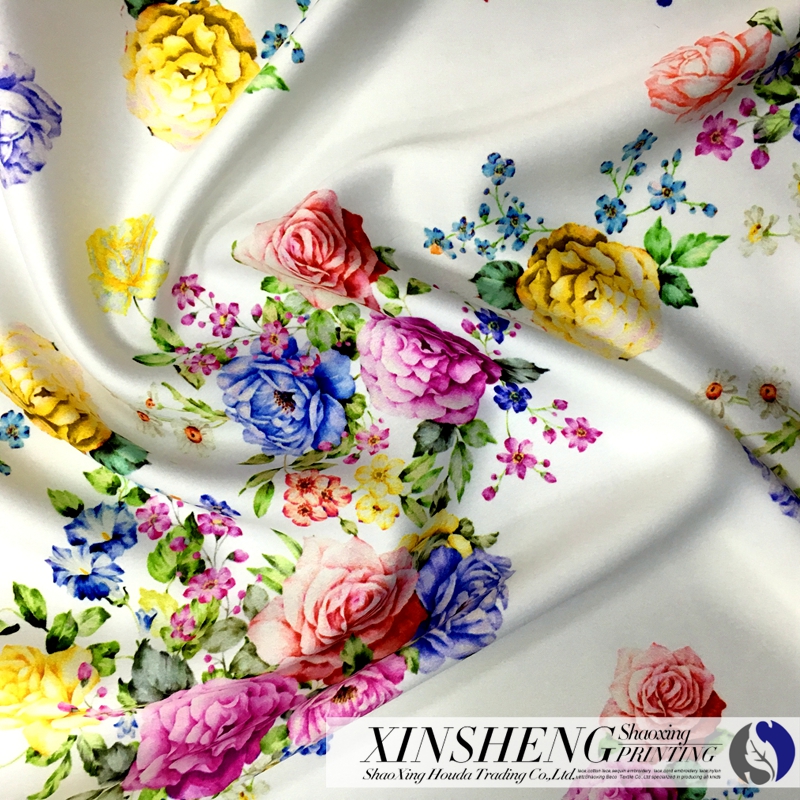 Трансферная ткань из 100% полиэстера, лидер продаж, атласная ткань, платье для девочек