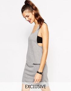2015 <span class=keywords><strong>para</strong></span> <span class=keywords><strong>mujer</strong></span> wholsale sexy delantal vestido con cremallera detalle de bolsillo - Product Image 1