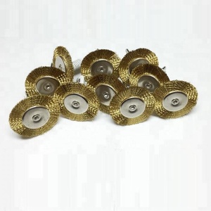 Hot Selling OEM Mini 25mm Brass <strong>Wire</strong> <strong>Brush</strong> Industrial/DIY Cleaning Tool Zinc-plated/304 Stainless Steel Handle for <strong>Rotary</strong> Tools - Product Image 5