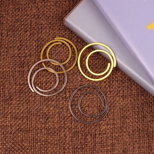 Büroklammern Hersteller Benutzer definierte Form Gold Silber Runde Flatten Büroklammern Spirale - Product Image 6