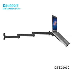 Có Thể Gập Lại Wall Mount 17-27 Inch Máy Tính Xách Tay Chủ Full Motion Máy Tính Xách Tay Cooler Có Thể Thu Vào Máy Tính Xách Tay Tường Đứng