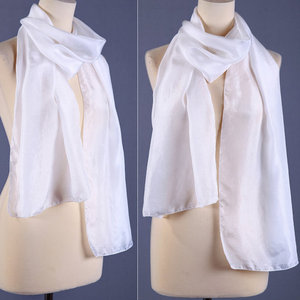 Witte Zijden Sjaals Voor Verven Zijden Sjaals Fabriek In <span class=keywords><strong>China</strong></span> - Product Image 2