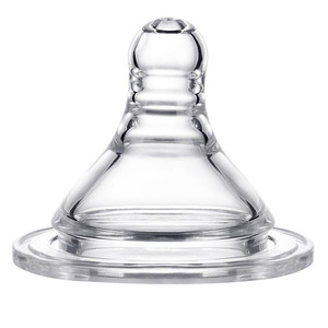 Capezzolo per biberon in silicone morbido di qualità sicura senza BPA, collo largo/capezzolo in silicone per collo standard - Product Image 2