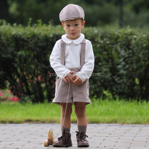 Alla moda di alta qualità ha lavorato a maglia shirt per ragazzo del bambino, boutique manica lunga peter pan del collare della camicia abbigliamento mand in Cina - Product Image 4