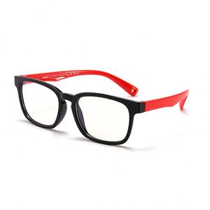 Unzerbrechliche Silikon-Kinder brille Anti Blaulicht Weiche Kinder brille Quadratische Kinder Optischer Rahmen Kieselgel - Product Image 4