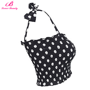 Lover-beauty nuevo diseño arrugado arnés ola punto las tapas del Partido de las mujeres - Product Image 2