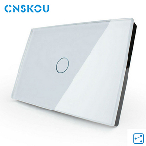EE.UU. estándar táctil interruptor de la luz con Rojo y Azul led indicador de interruptor de pared botón suave SK-A801-02-US - Product Image 2