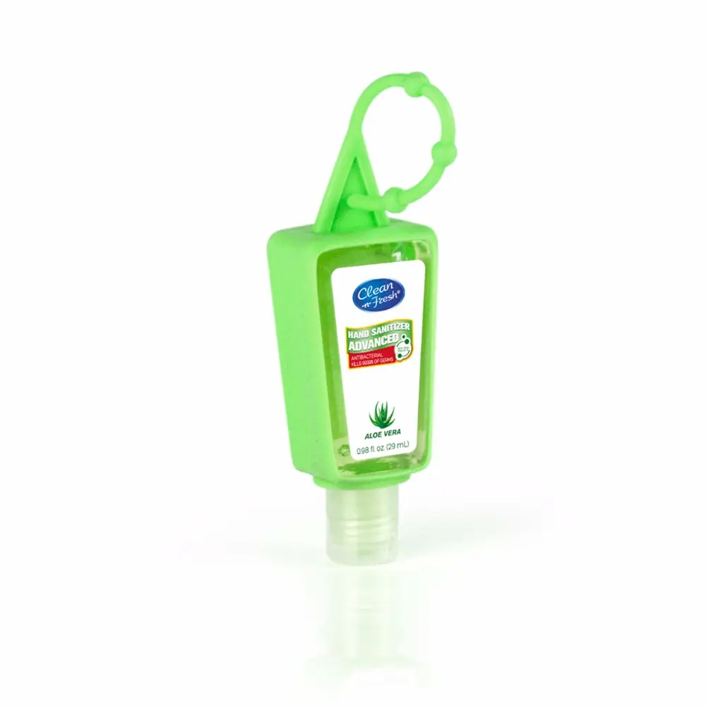 מכירה לוהטת 30ml סיליקון יד sanitizer עם מחזיק נסיעות יד sanitizer סבון יד sanitizer ג 'ל עם keychain