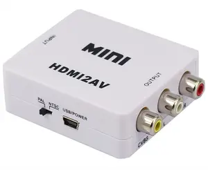 Adaptateur convertisseur hdmi vers av, pour VCR DVD 720P 1080p