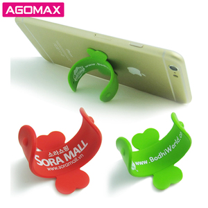 Mẫu miễn phí biểu tượng tùy chỉnh 3M dính một cảm ứng U Silicone điện thoại di động đứng - Product Image 5