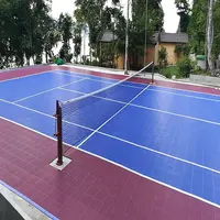 Tênis de borracha colorida aprovada itf, revestimento inflável do tribunal de tênis