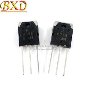 100% ใหม่และเป็นของแท้ 2SB688 2SD718 B688 <span class=keywords><strong>D718</strong></span> TO-3P ทรานซิสเตอร์เพาเวอร์แอมป์ - Product Image 2