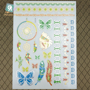 Dreamcacher สติกเกอร์โลหะสีทองกันน้ำสำหรับผู้หญิงลายสักชั่วคราว - Product Image 2
