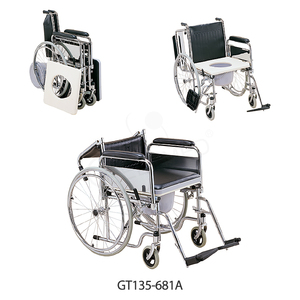 Medico grande ruota pieghevole <span class=keywords><strong>commode</strong></span> sedia a rotelle per disabili - Product Image 3