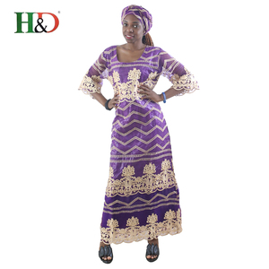 H & D 2018 women dresses GuangZhou ladies clothing outfits African dress large size for wholesale - Product Image 5