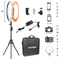 58W 244PCS 5500K Dimmable Anneau Lampe 18 Pouces Caméra Photo Studio Téléphone Vidéo Éclairage Éclairage Photographique