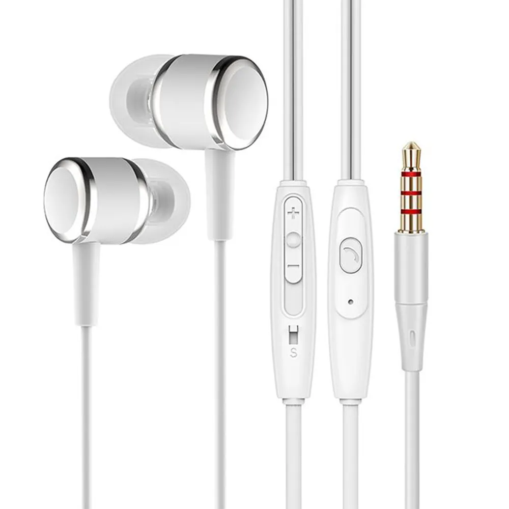 מלאי זמין earbud עבור iphone אוזניות wired פנימי רב-פונקציה דיבורית קיט