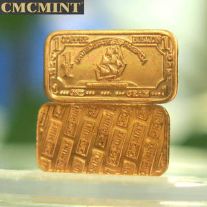 カスタム銅1グラム999ファイン銅鉄船地金バーA110 - Product Image 2