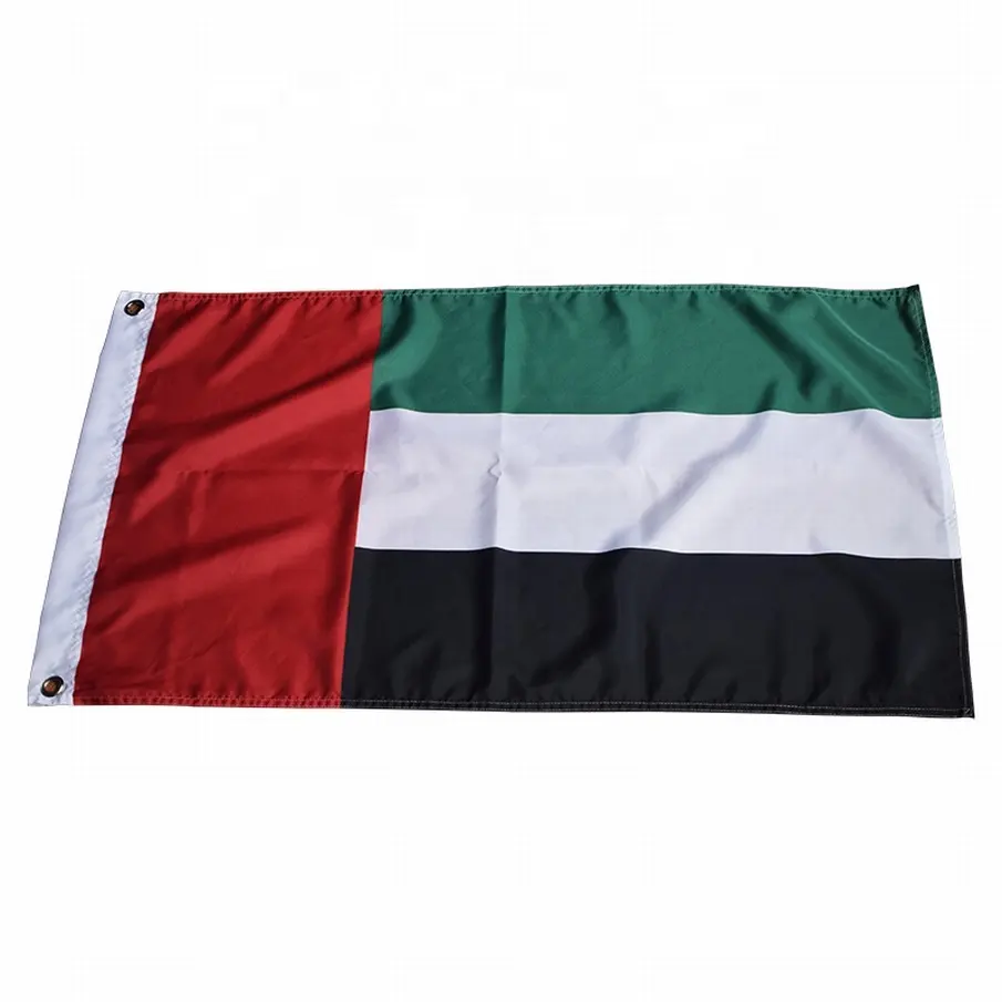 Flagnshow 3 x5ft bandiera degli emirati arabi uniti bandiera degli emirati arabi uniti dello schermo di stampa in poliestere degli emirati arabi uniti